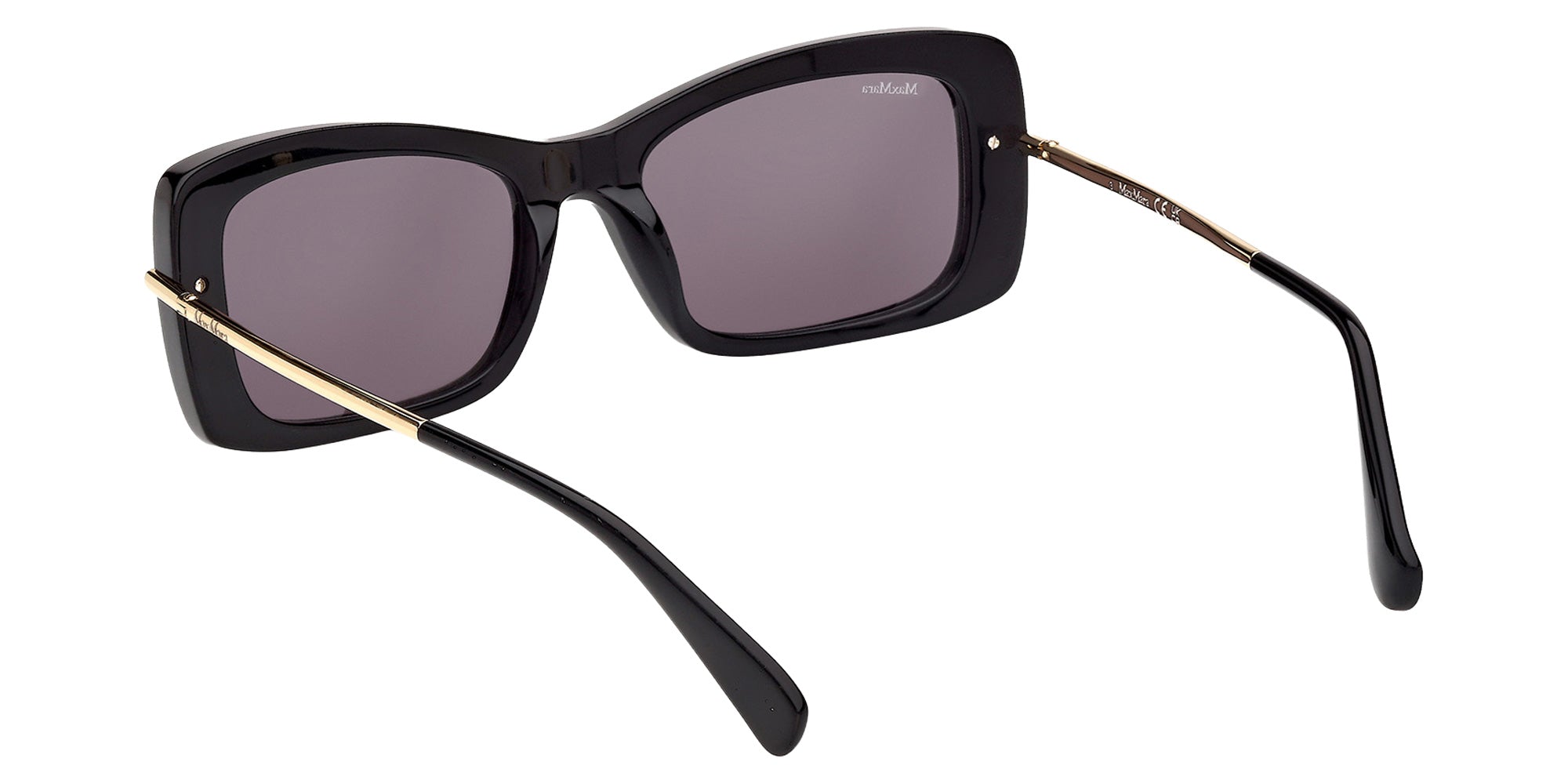 Max Mara MM0194 01A 54 - Shiny Black / Smoke 01A #id:mm019401a_s:100115