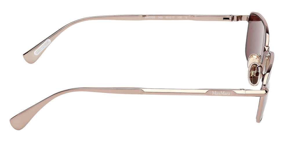 Max Mara MM0199 36S 55 - Shiny Dark Bronze / Bordeaux #id:mm019936s_s:106130