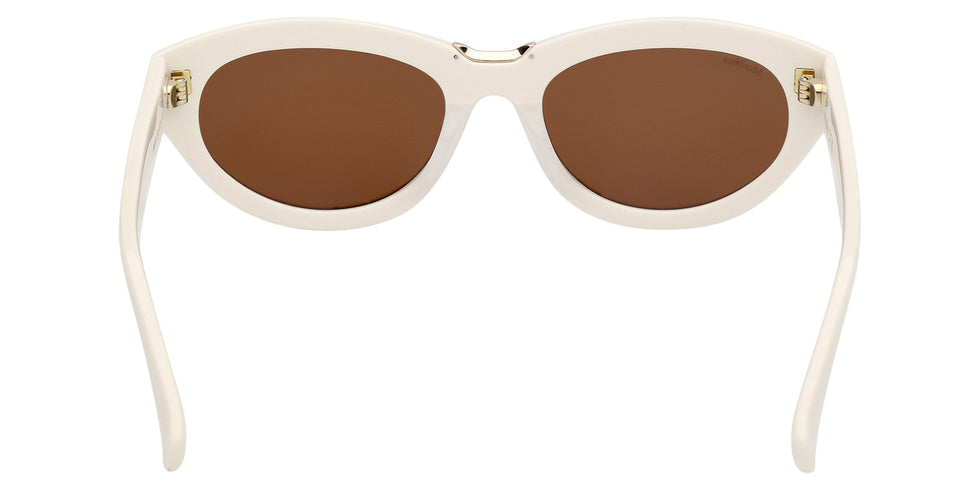 Max Mara MM0203 25E 53 - Shiny White / Brown #id:mm020325e_s:100120