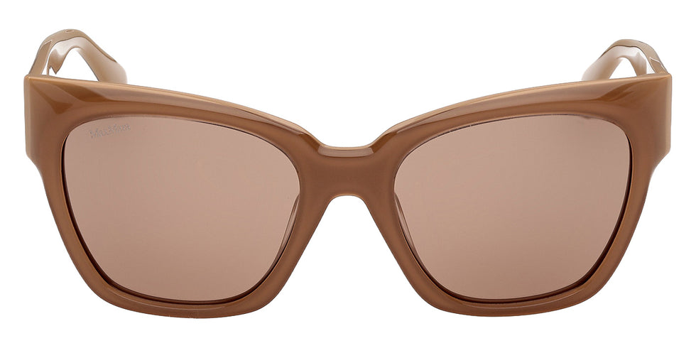 Max Mara MM0204 46E 54 - Shiny Light Brown / Brown #id:mm020446e_s:100100