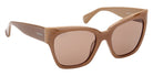 Max Mara MM0204 46E 54 - Shiny Light Brown / Brown #id:mm020446e_s:100135