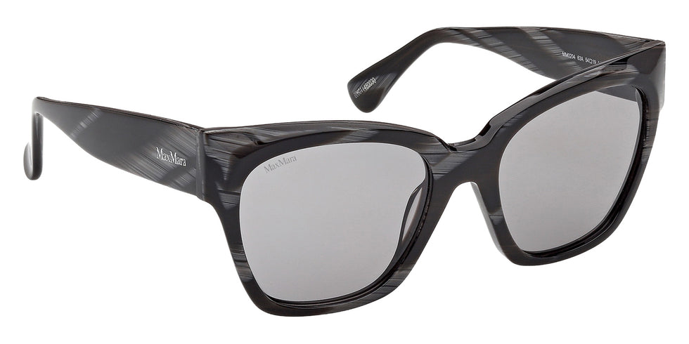 Max Mara MM0204 63A 54 - Black/Horn / Smoke #id:mm020463a_s:102135