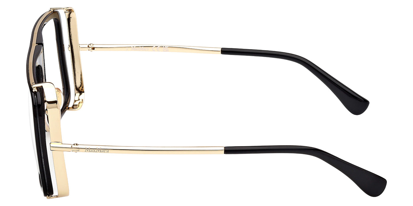 Max Mara MM5172-B 001 55 - Shiny Black / Blue Filter #id:mm5172b001_s:100110