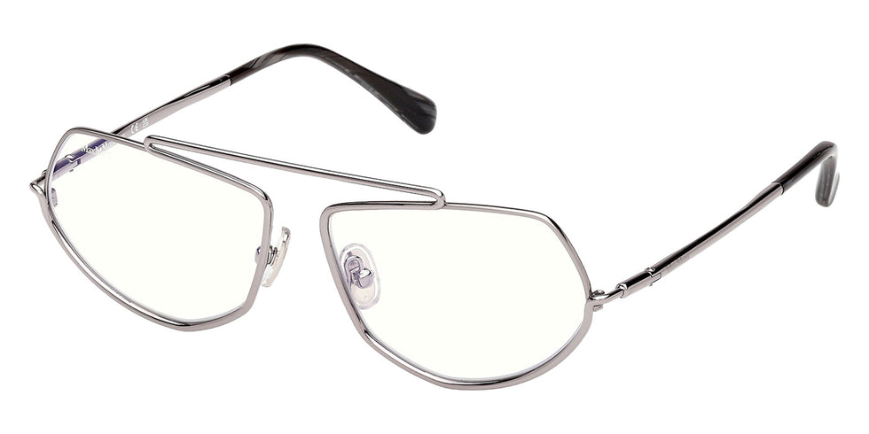 Max Mara MM5202-B 014 57 - Shiny Light Ruthenium / Blue Filter #id:mm5202b014_s:100105