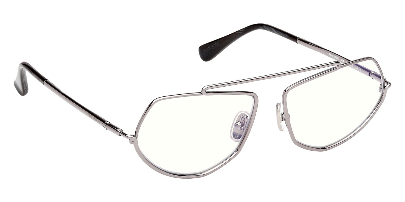Max Mara MM5202-B 014 57 - Shiny Light Ruthenium / Blue Filter #id:mm5202b014_s:100130