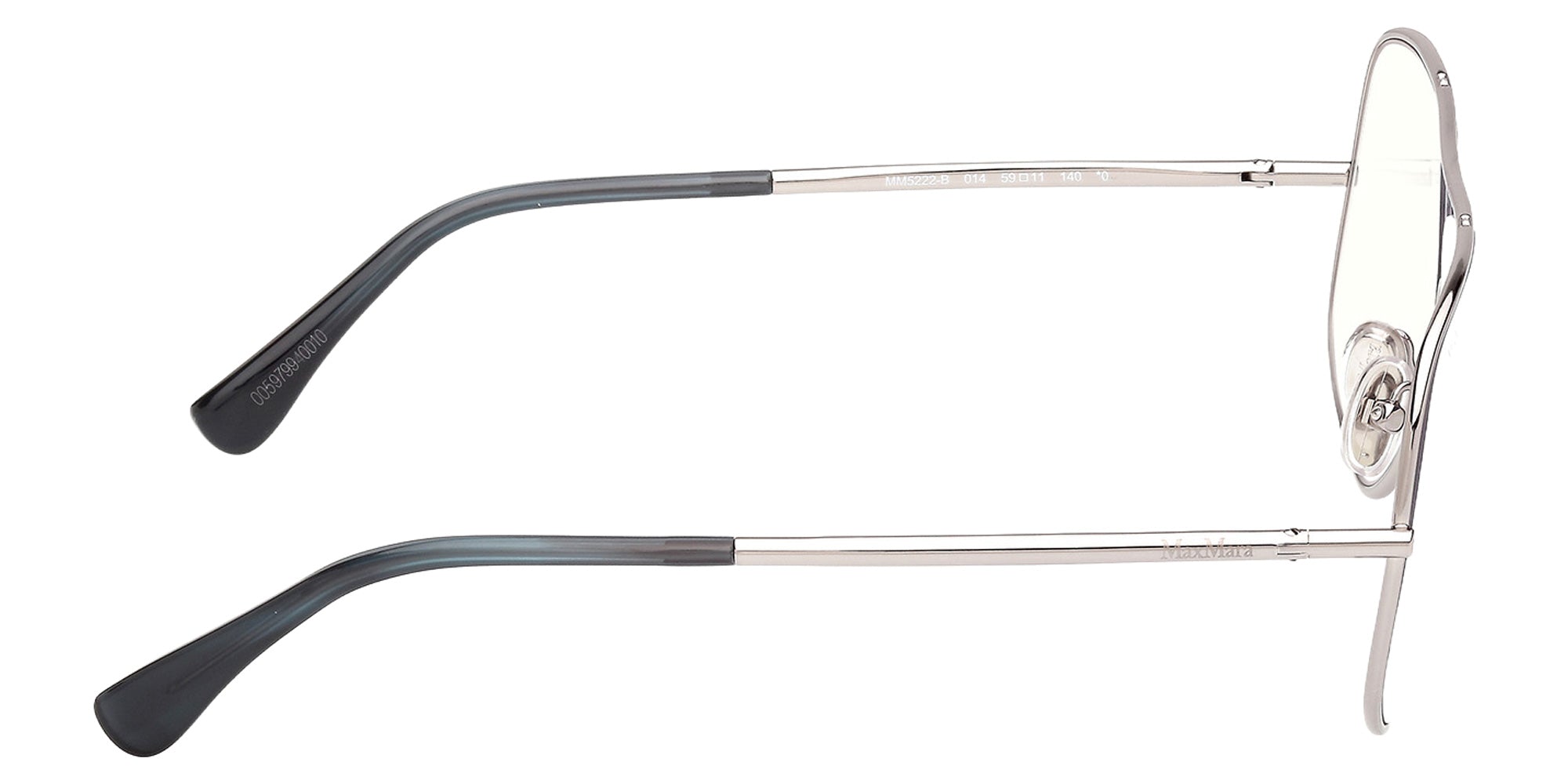 Max Mara MM5222-B 014 59 - Shiny Light Ruthenium / Blue Filter 014 #id:mm5222b014_s:100130