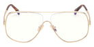 Max Mara MM5222-B 030 59 - Shiny Deep Gold / Blue Filter 030 #id:mm5222b030_s:102100