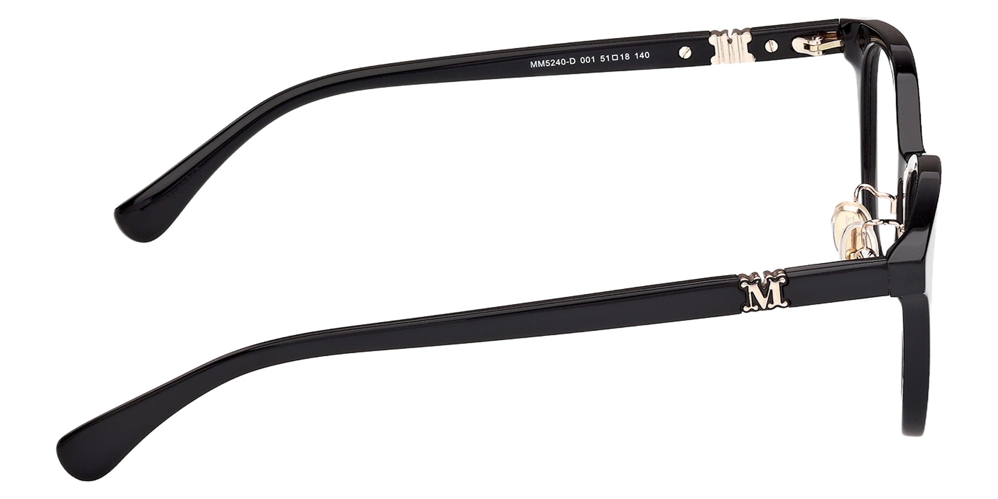 Max Mara MM5240-D 001 51 - Shiny Black 001 #id:mm5240d001_s:100130