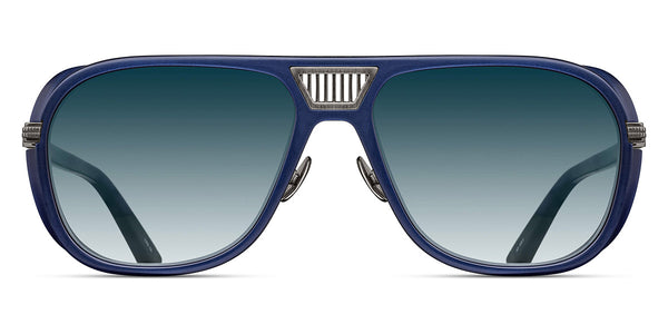 Antique Silver/Matte Navy / Blue Gradient / 55-16-145