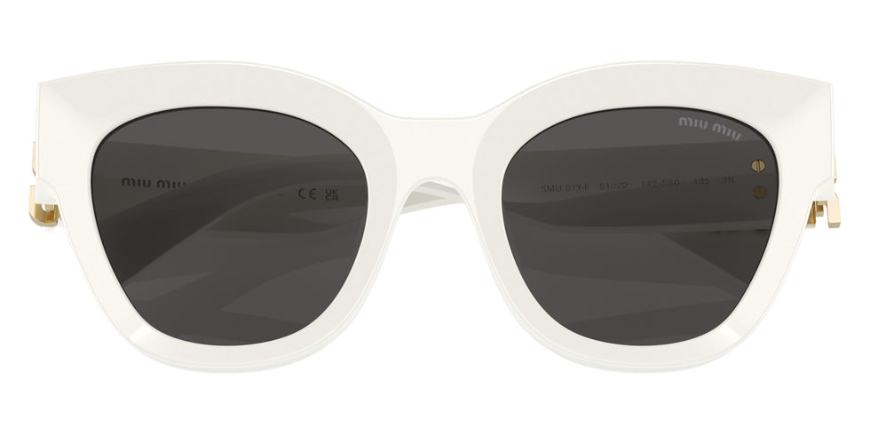 Miu Miu MU 01YSF 1425S0 51 - White / Dark Gray #id:mu01ysf1425s0_s:100120
