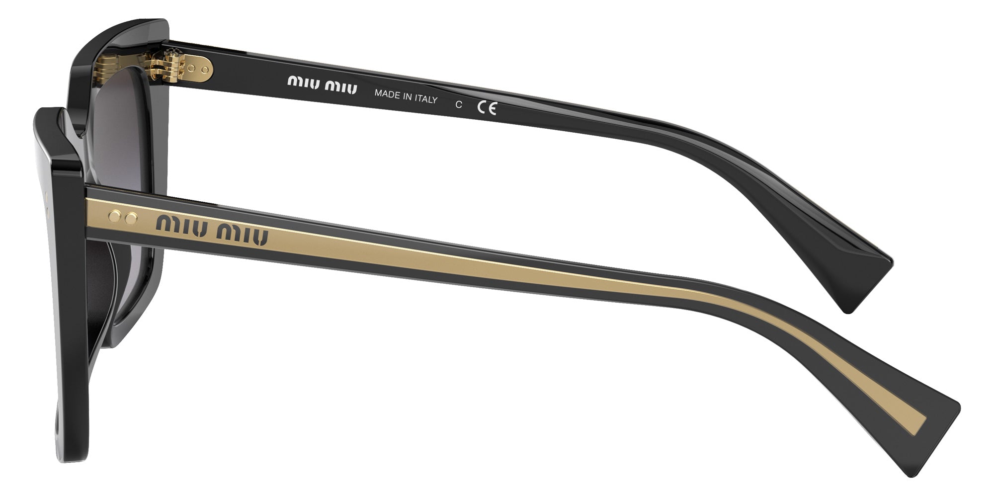 Miu Miu MU 02WS 1AB5D1 53 - Black / Gray Gradient #id:mu02ws1ab5d1_s:100110