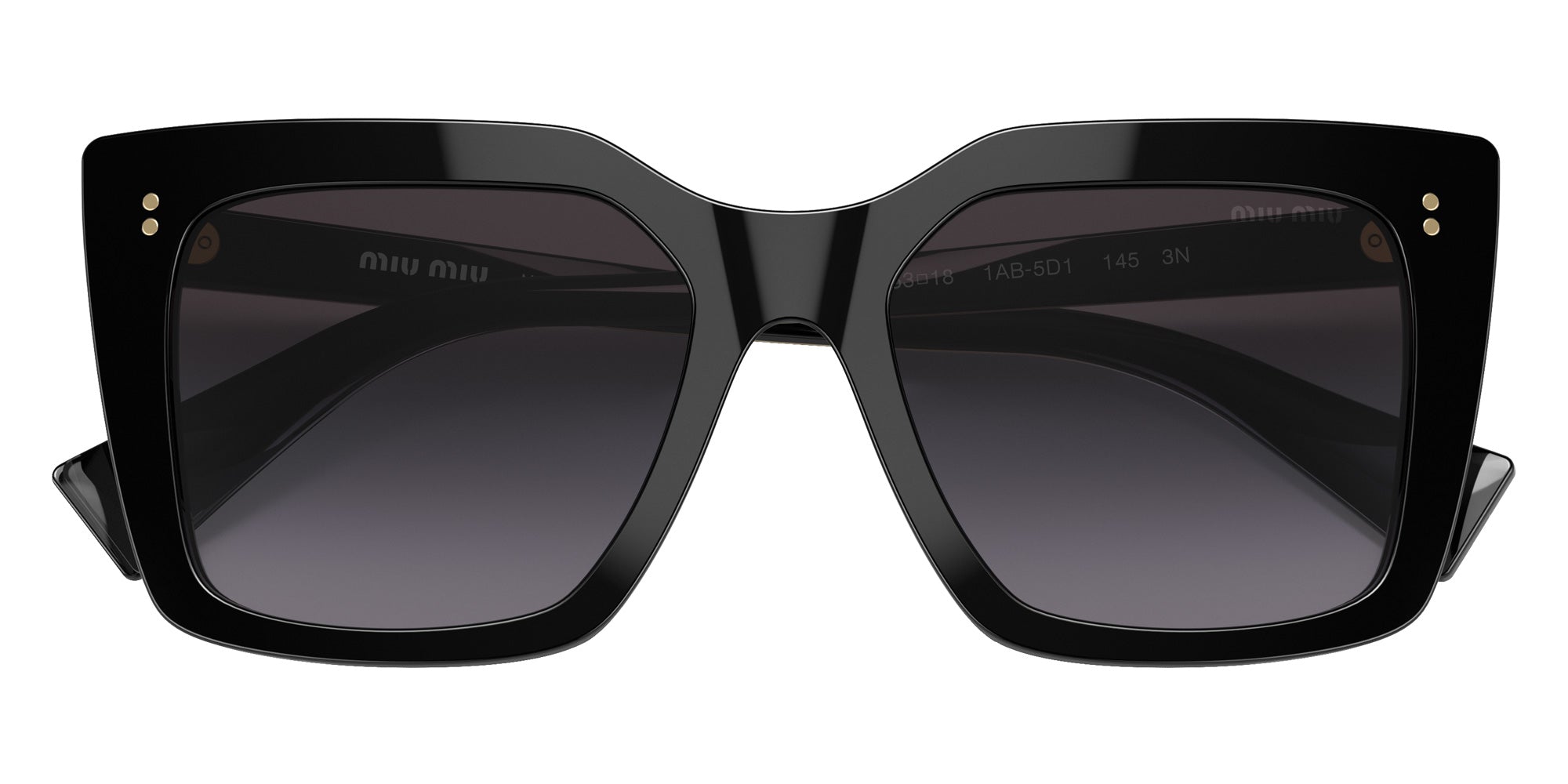 Miu Miu MU 02WS 1AB5D1 53 - Black / Gray Gradient #id:mu02ws1ab5d1_s:100120