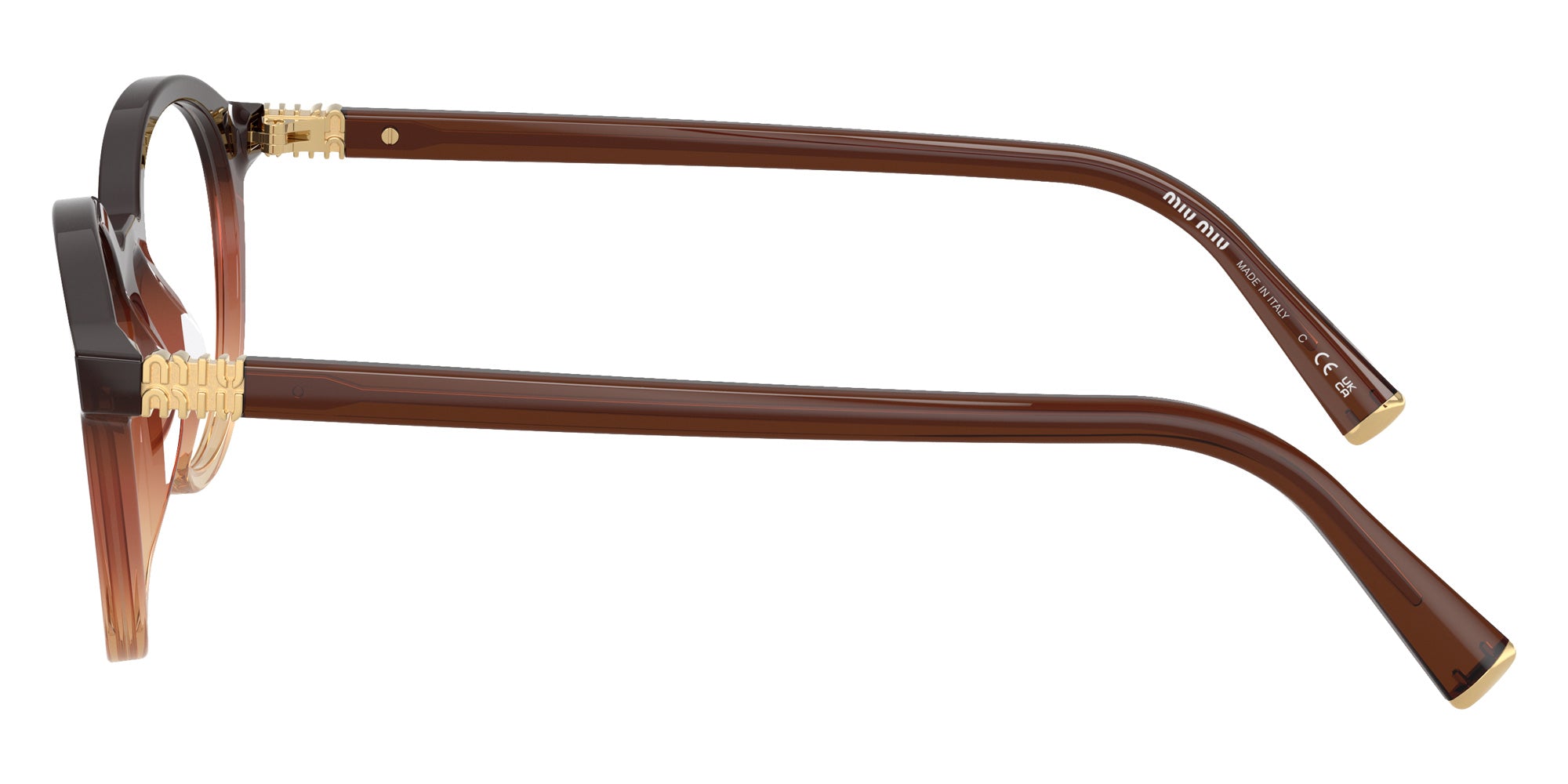 Miu Miu MU 02WV Round Eyeglasses | EyeOns.com