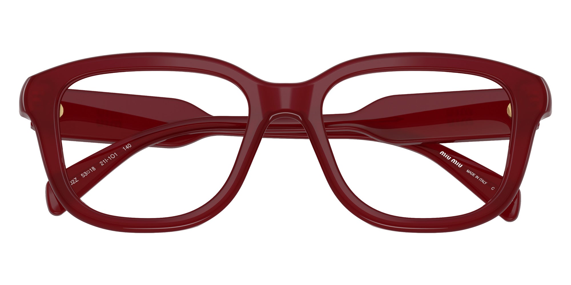 Miu Miu MU 02ZV 21I1O1 51 - Opal Red #id:mu02zv21i1o1_s:108120