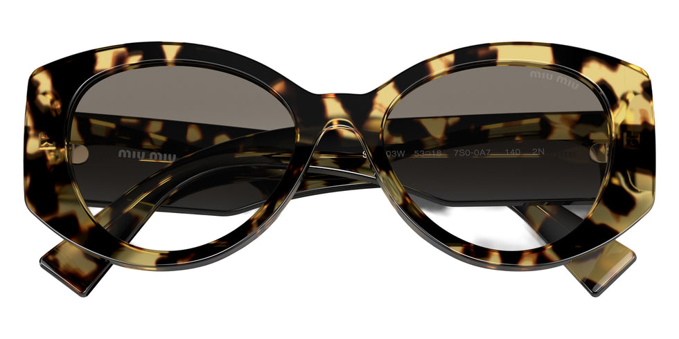 Miu Miu MU 03WS 7S00A7 53 - Light Havana / Gray Gradient #id:mu03ws7s00a7_s:100120