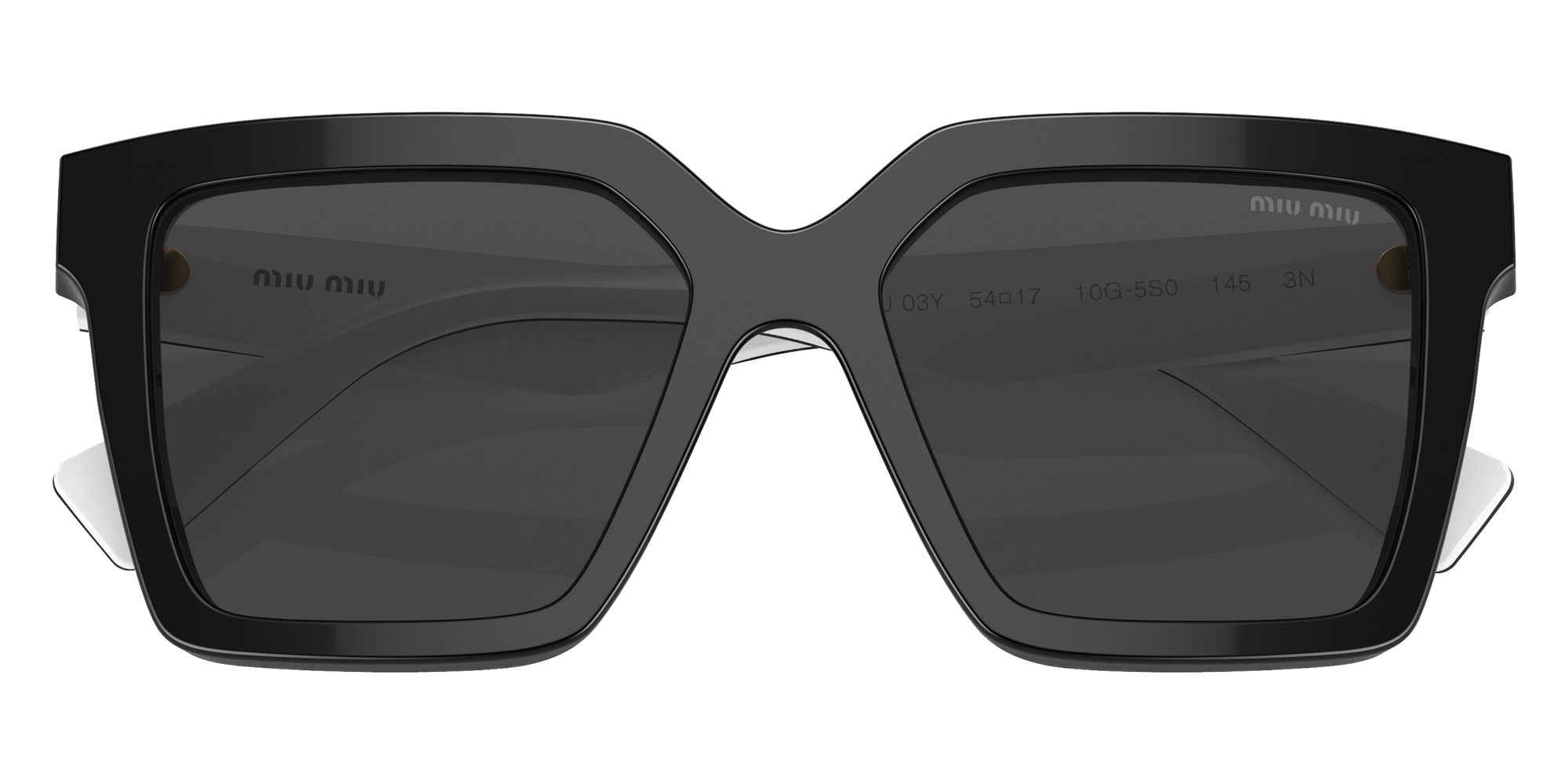 Miu Miu MU 03YS 10G5S0 54 - Black / Dark Gray #id:mu03ys10g5s0_s:100120