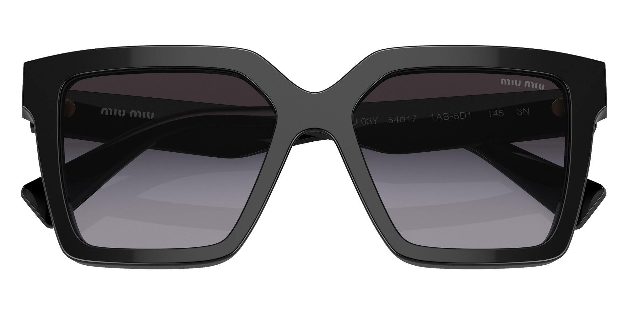 Miu Miu MU 03YS 1AB5D1 54 - Black / Gradient Gray #id:mu03ys1ab5d1_s:100120