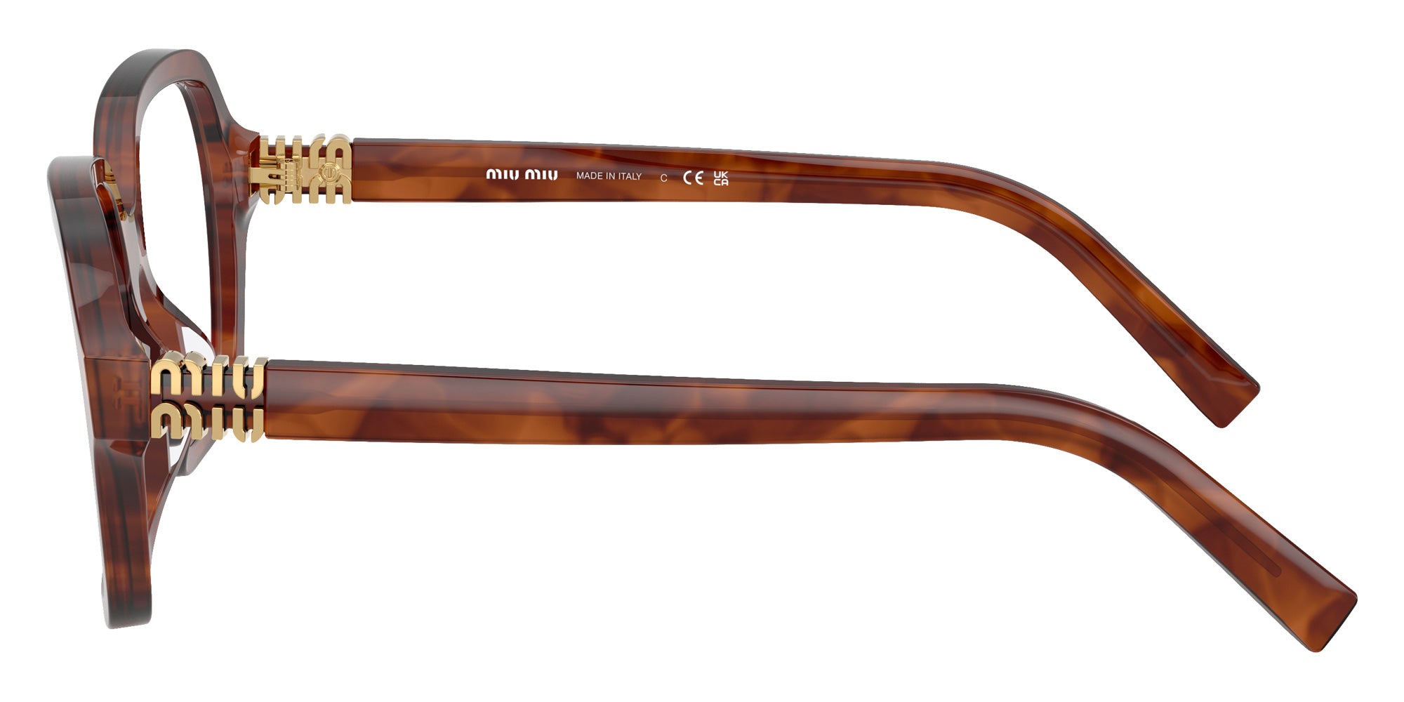 Miu Miu MU 03YV 26E1O1 52 - Striped Tobacco #id:mu03yv26e1o1_s:102110