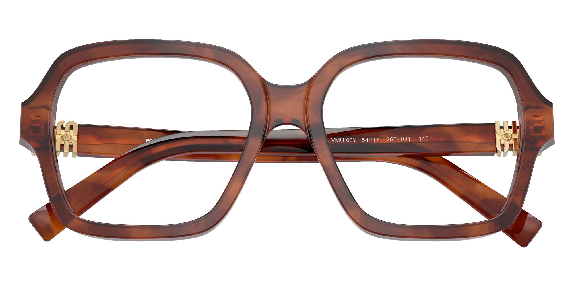 Miu Miu MU 03YV 26E1O1 52 - Striped Tobacco #id:mu03yv26e1o1_s:102120