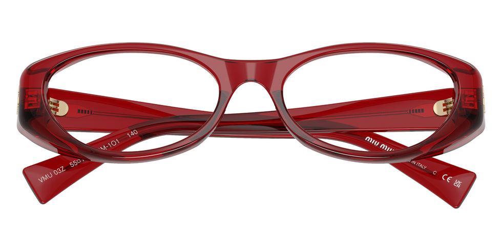 Miu Miu MU 03ZV 25M1O1 53 - Transparent Red #id:mu03zv25m1o1_s:108120