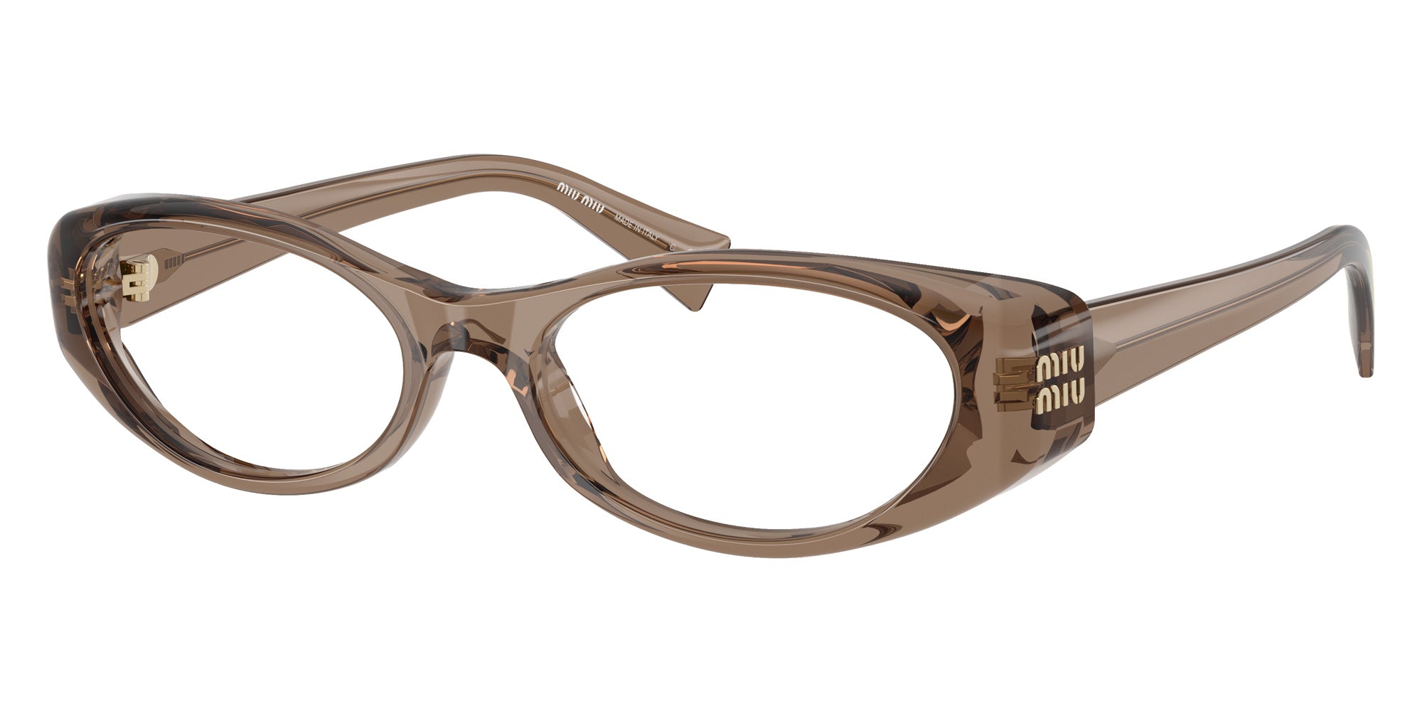 Miu Miu MU 03ZV 26M1O1 53 - Transparent Brown #id:mu03zv26m1o1_s:112105