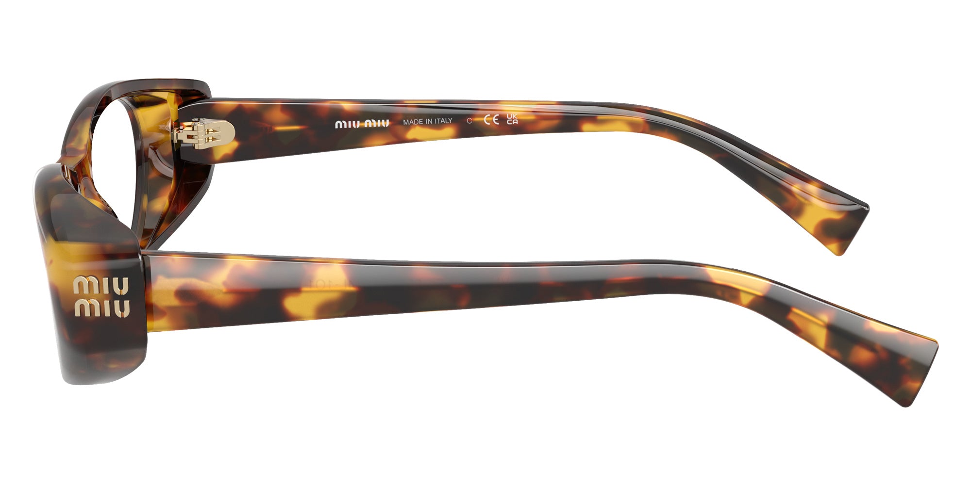Miu Miu MU 03ZVF Oval Eyeglasses | EyeOns.com