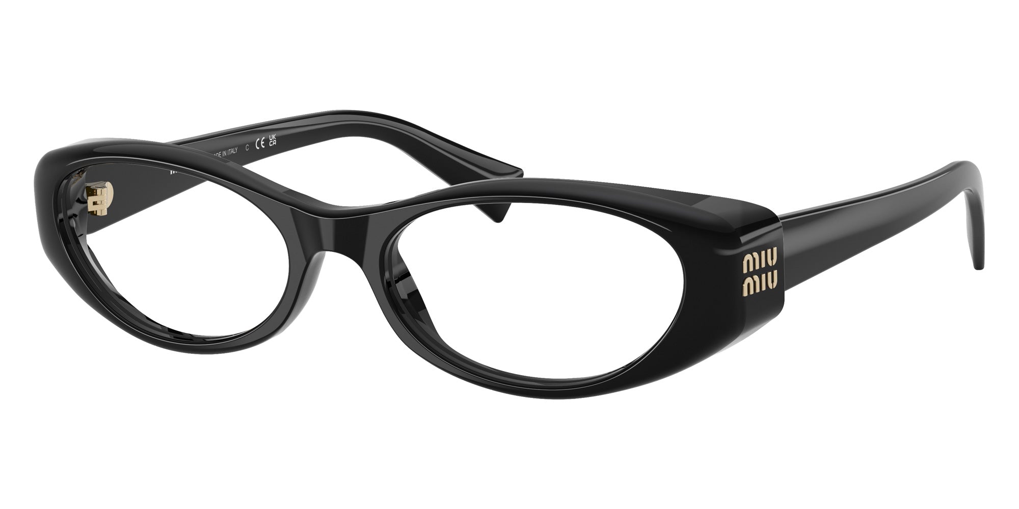Miu Miu MU 03ZVF Oval Eyeglasses | EyeOns.com