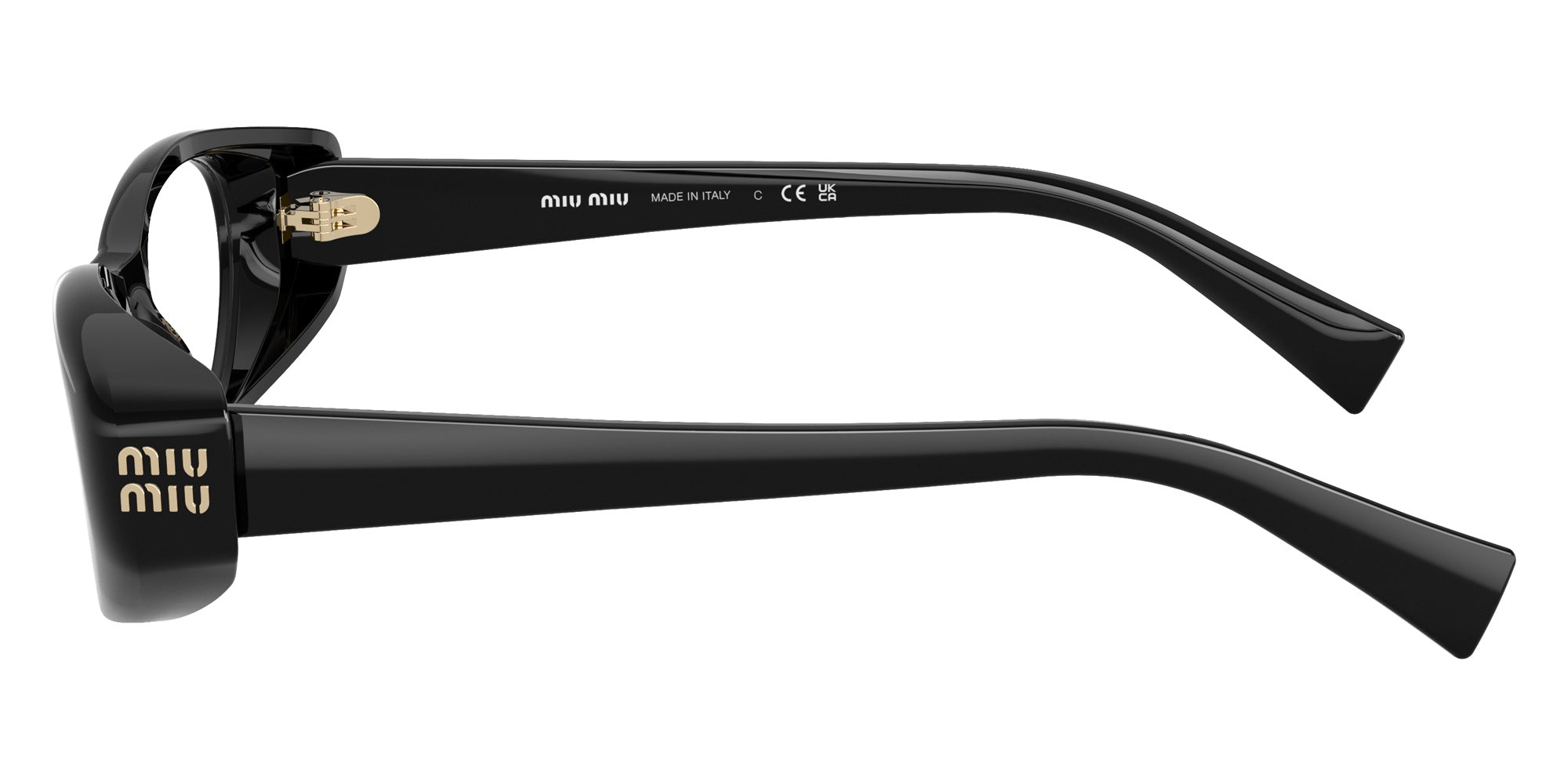 Miu Miu MU 03ZVF Oval Eyeglasses | EyeOns.com