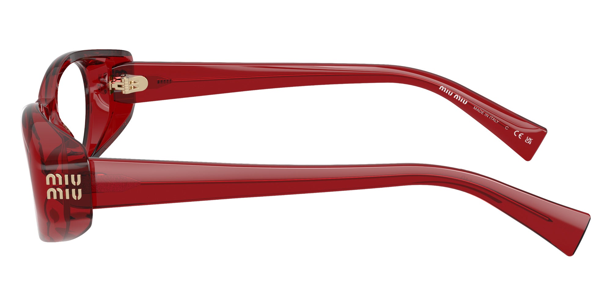 Miu Miu MU 03ZVF Oval Eyeglasses | EyeOns.com