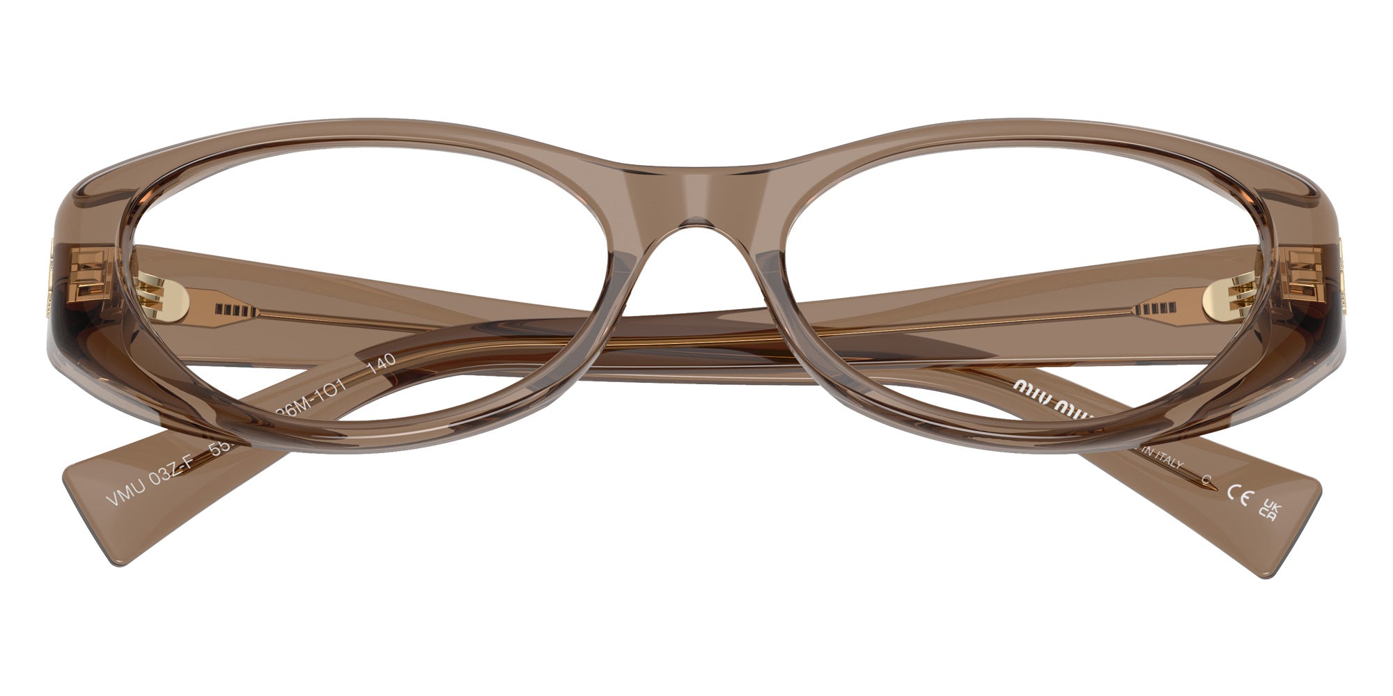 Miu Miu MU 03ZVF Oval Eyeglasses | EyeOns.com