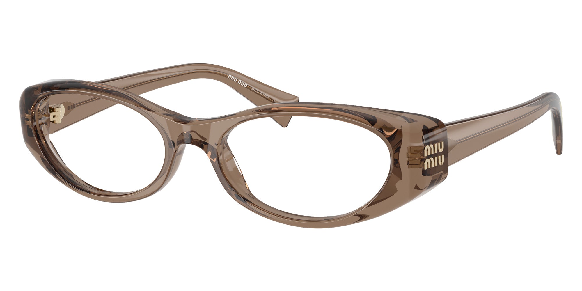 Miu Miu MU 03ZVF 26M1O1 55 - Transparent Brown #id:mu03zvf26m1o1_s:106105