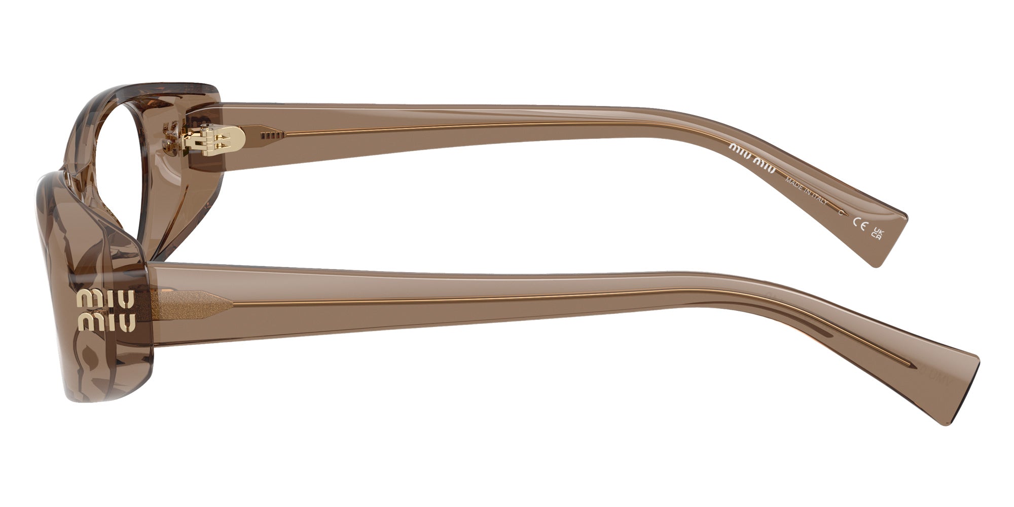 Miu Miu MU 03ZVF Oval Eyeglasses | EyeOns.com