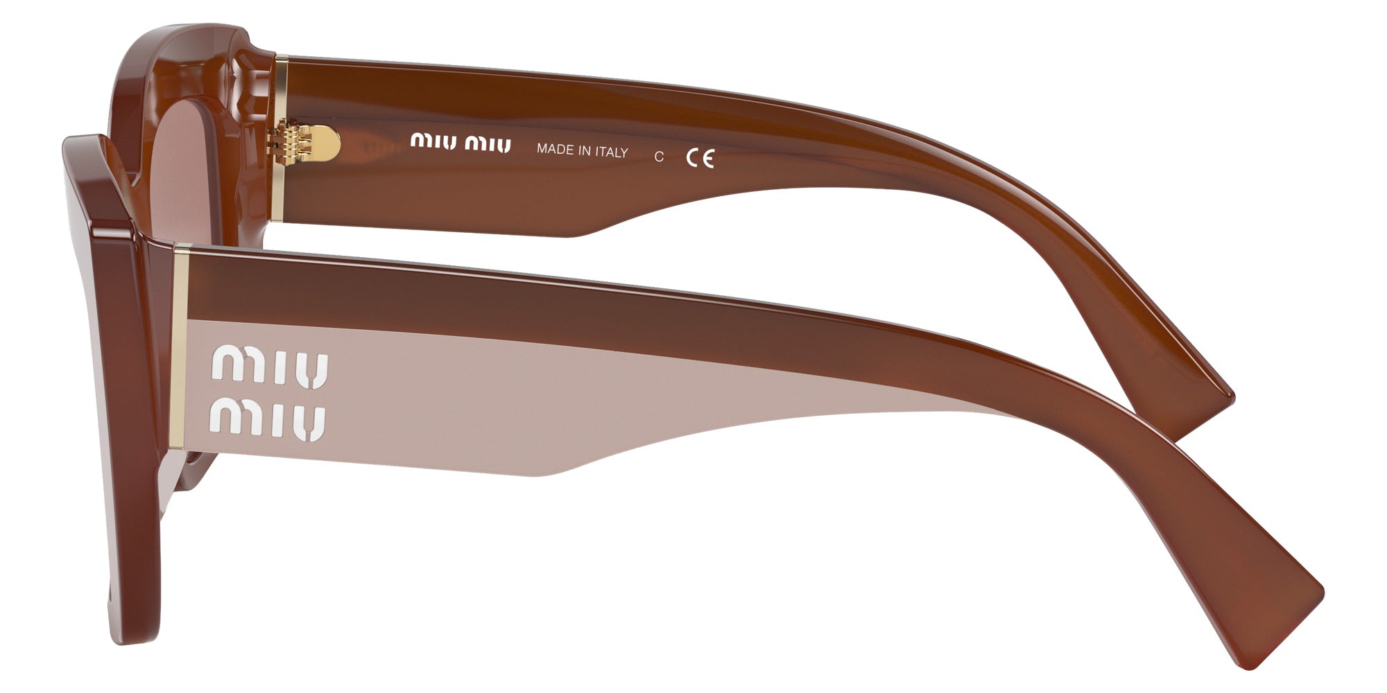 Miu Miu MU 04WS 07X06P 53 - Bordeaux Opal / Light Brown #id:mu04ws07x06p_s:100110