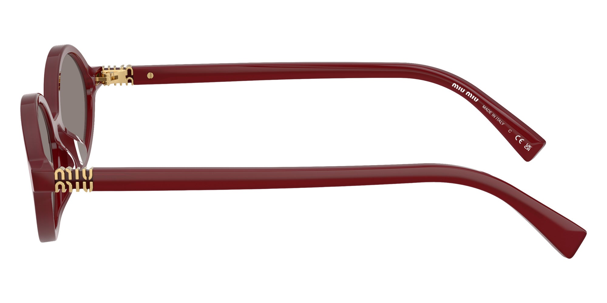 Miu Miu MU 04ZS Oval Sunglasses | EyeOns.com