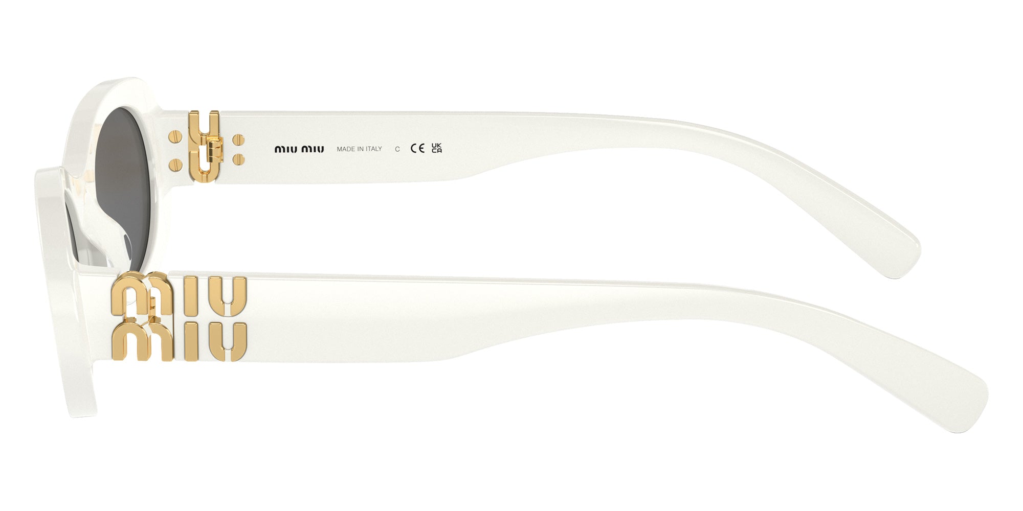 Miu Miu MU 06ZS 1425S0 50 - White Ivory / Dark Gray #id:mu06zs1425s0_s:100110