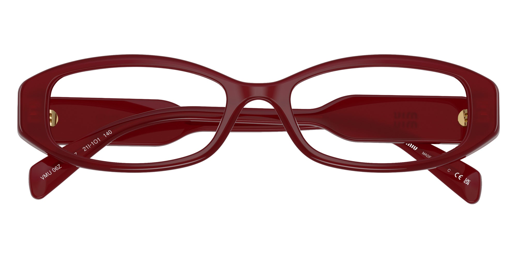 Miu Miu MU 06ZV Rectangle Eyeglasses | EyeOns.com