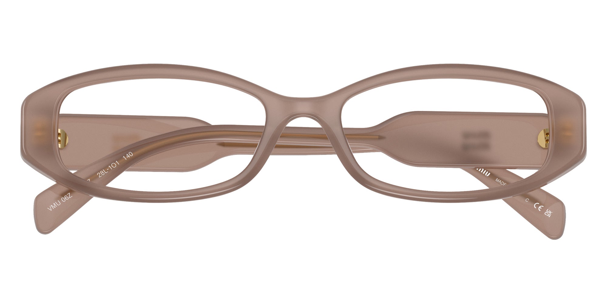 Miu Miu MU 06ZV Rectangle Eyeglasses | EyeOns.com