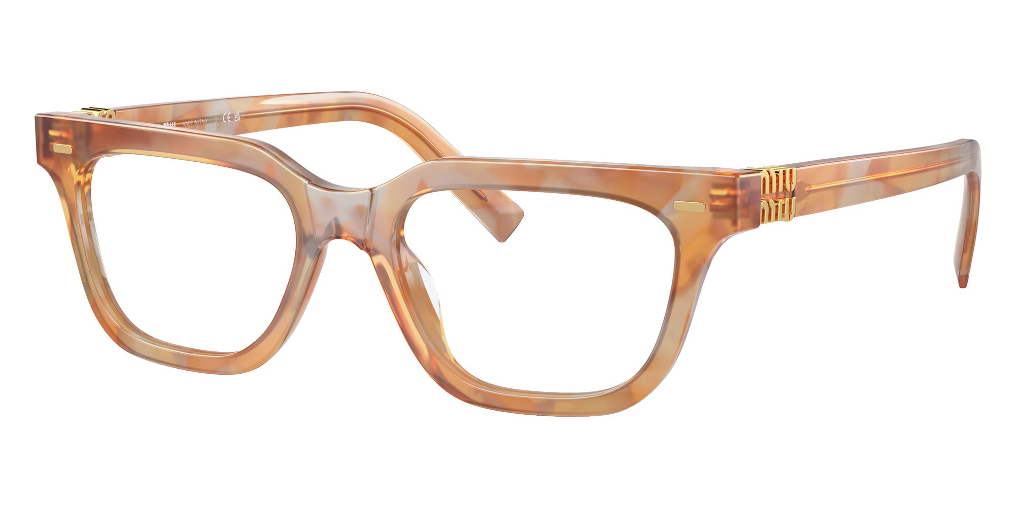 Miu Miu MU 07XV Rectangle Eyeglasses | EyeOns.com