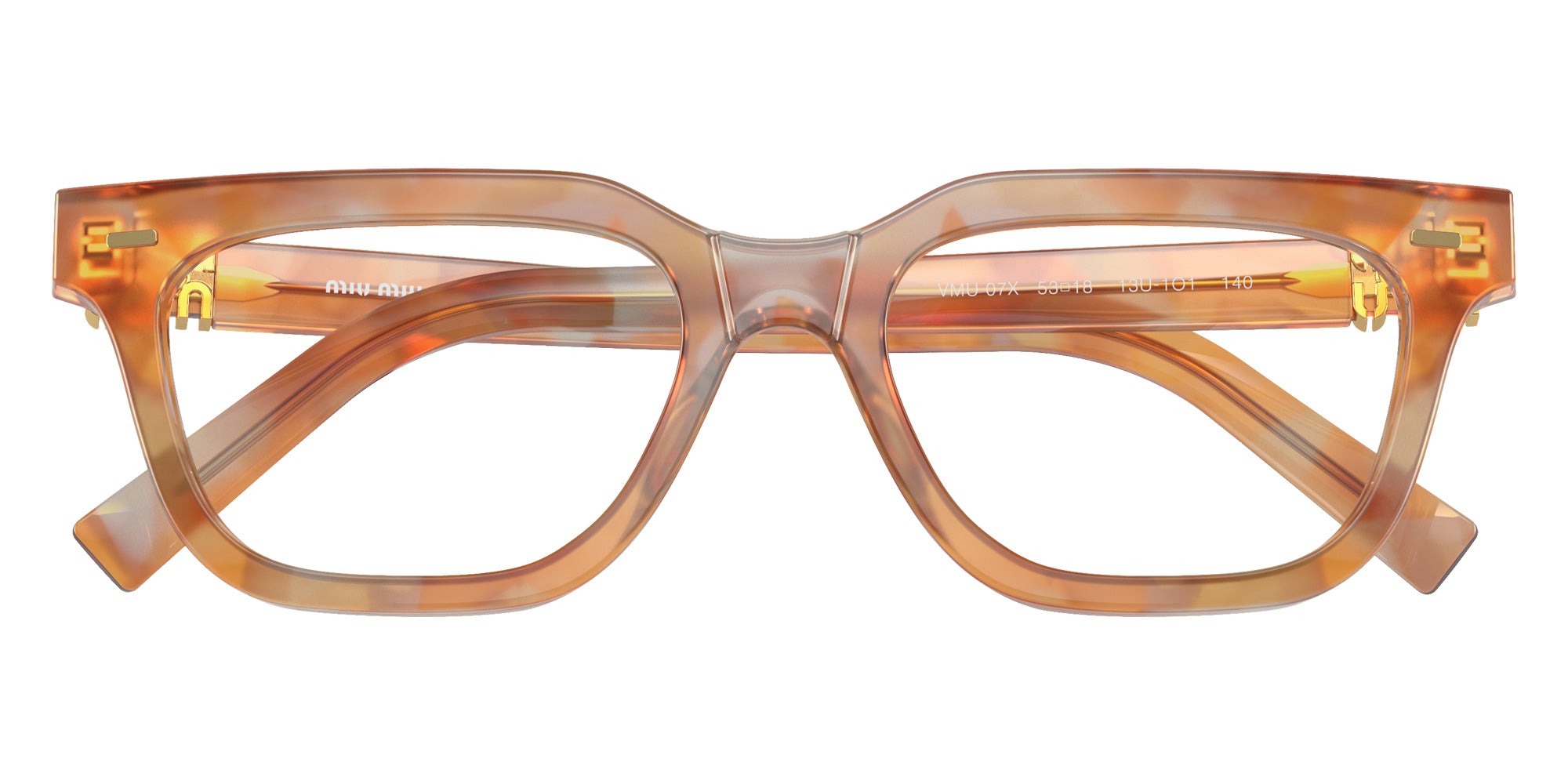 Miu Miu MU 07XV Rectangle Eyeglasses | EyeOns.com