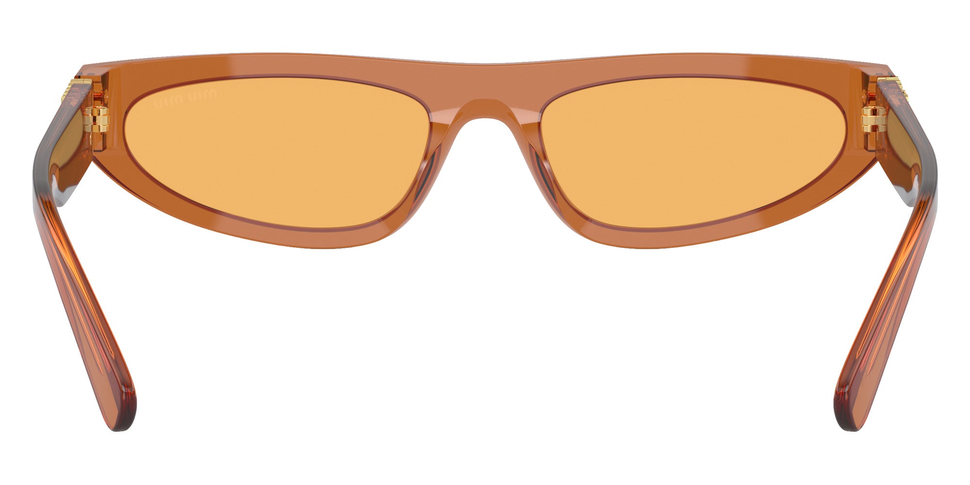 mi　ブラウンs Miu Miu MU 07ZS Irregular Sunglasses | EyeOns.com