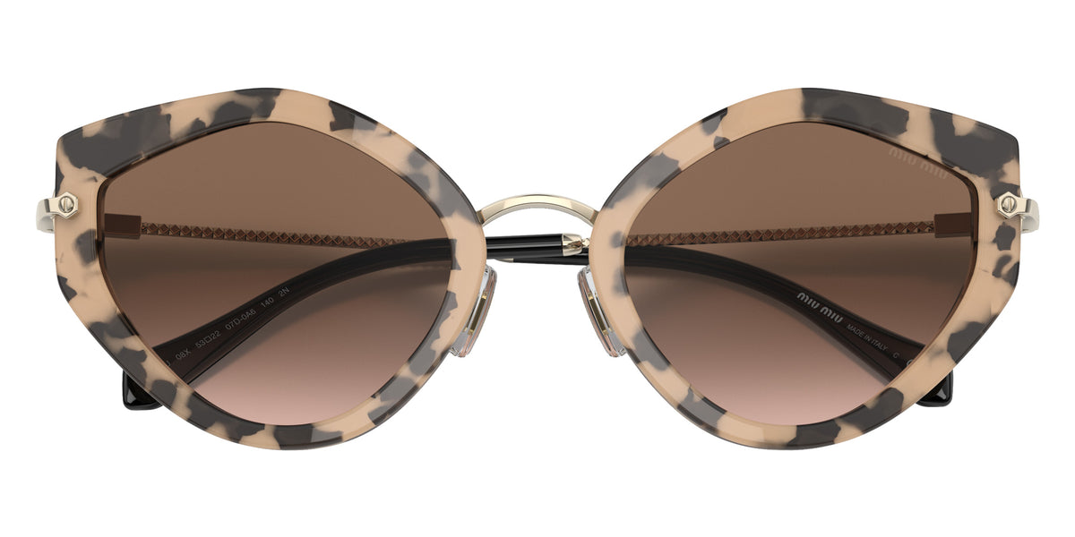 Miu Miu MU 08XS 07D0A6 53 - Havana Pink / Brown Gradient #id:mu08xs07d0a6_s:100120
