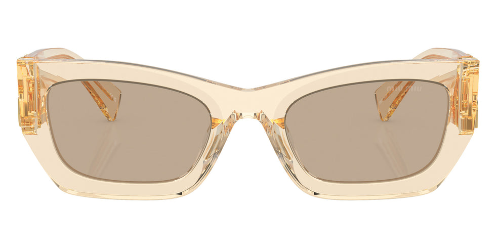 Miu Miu MU 09WS 11T40F 53 - Sand Transparent / Dark Brown #id:mu09ws11t40f_s:102100