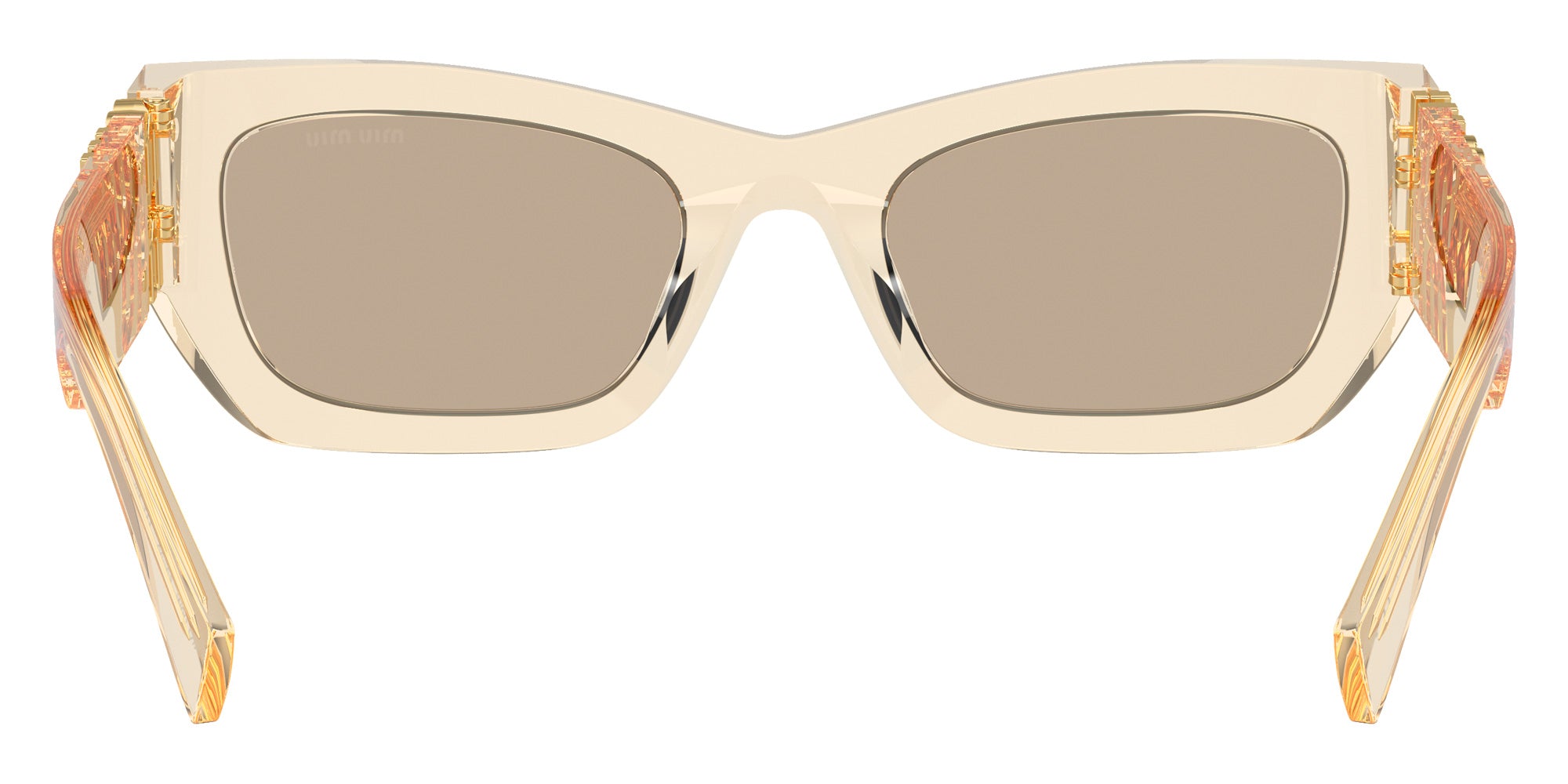 Miu Miu MU 09WS 11T40F 53 - Sand Transparent / Dark Brown #id:mu09ws11t40f_s:102115