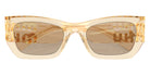Miu Miu MU 09WS 11T40F 53 - Sand Transparent / Dark Brown #id:mu09ws11t40f_s:102120