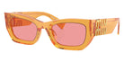 Miu Miu MU 09WS 12T1D0 53 - Orange Transparent / Pink #id:mu09ws12t1d0_s:104105