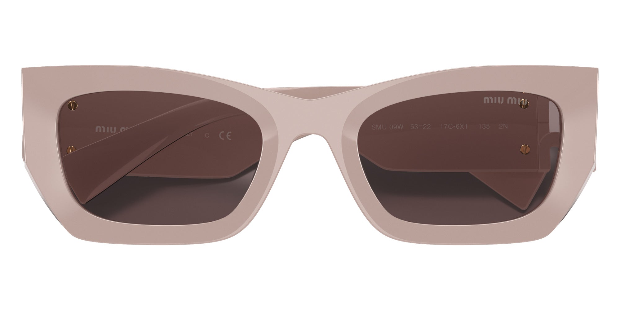 Miu Miu MU 09WS Runway 17C6X1 53 - Pink / Purple Brown #id:mu09ws17c6x1_s:100120