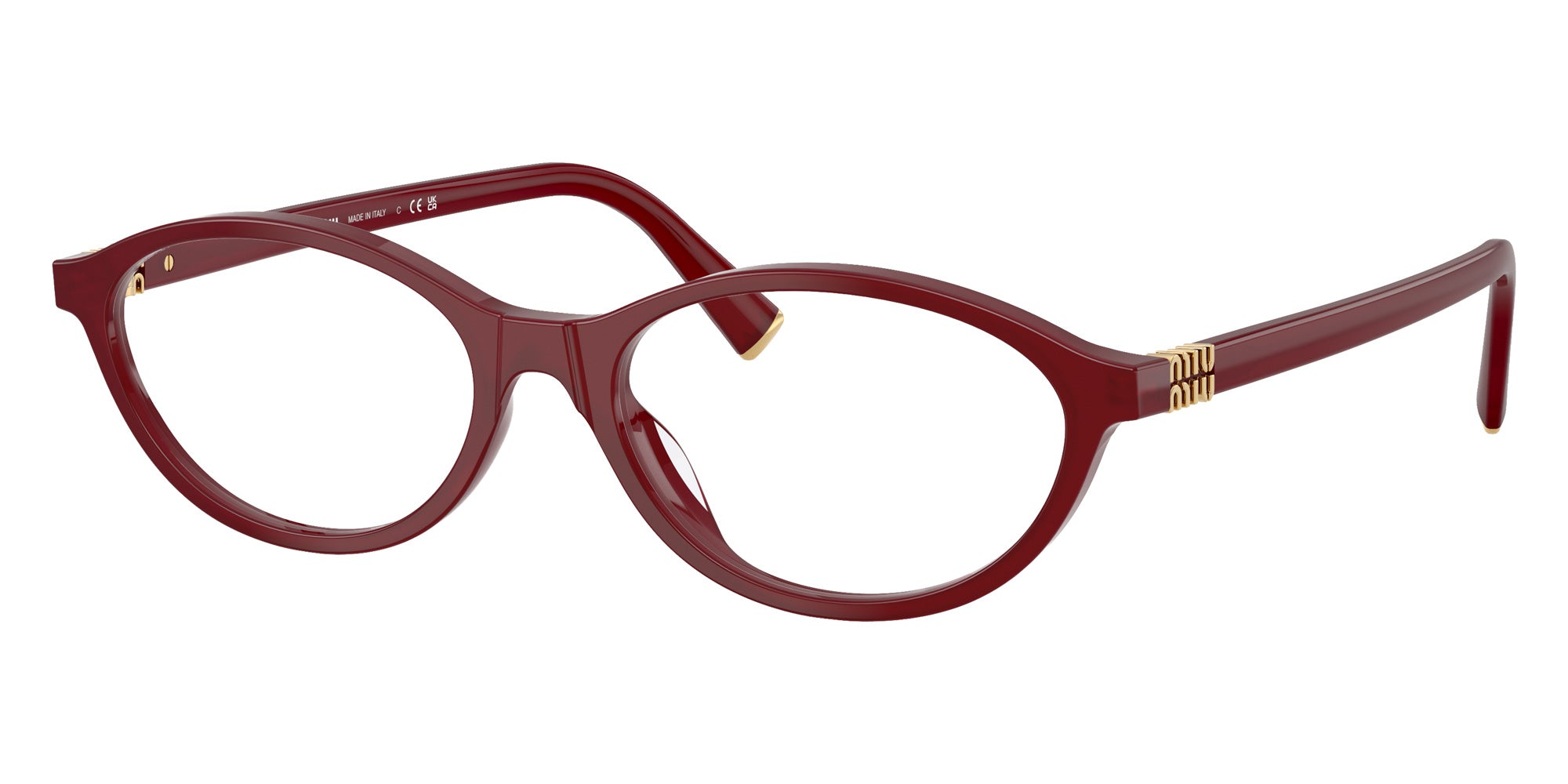 Miu Miu MU 09XV Oval Eyeglasses | EyeOns.com