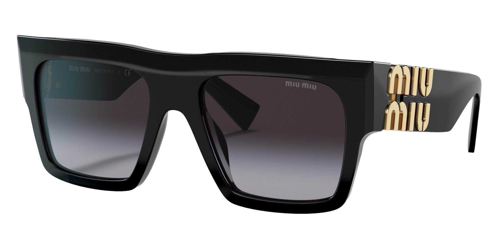 Miu Miu MU 10WS 1AB5D1 55 - Black / Gray Gradient #id:mu10ws1ab5d1_s:100105