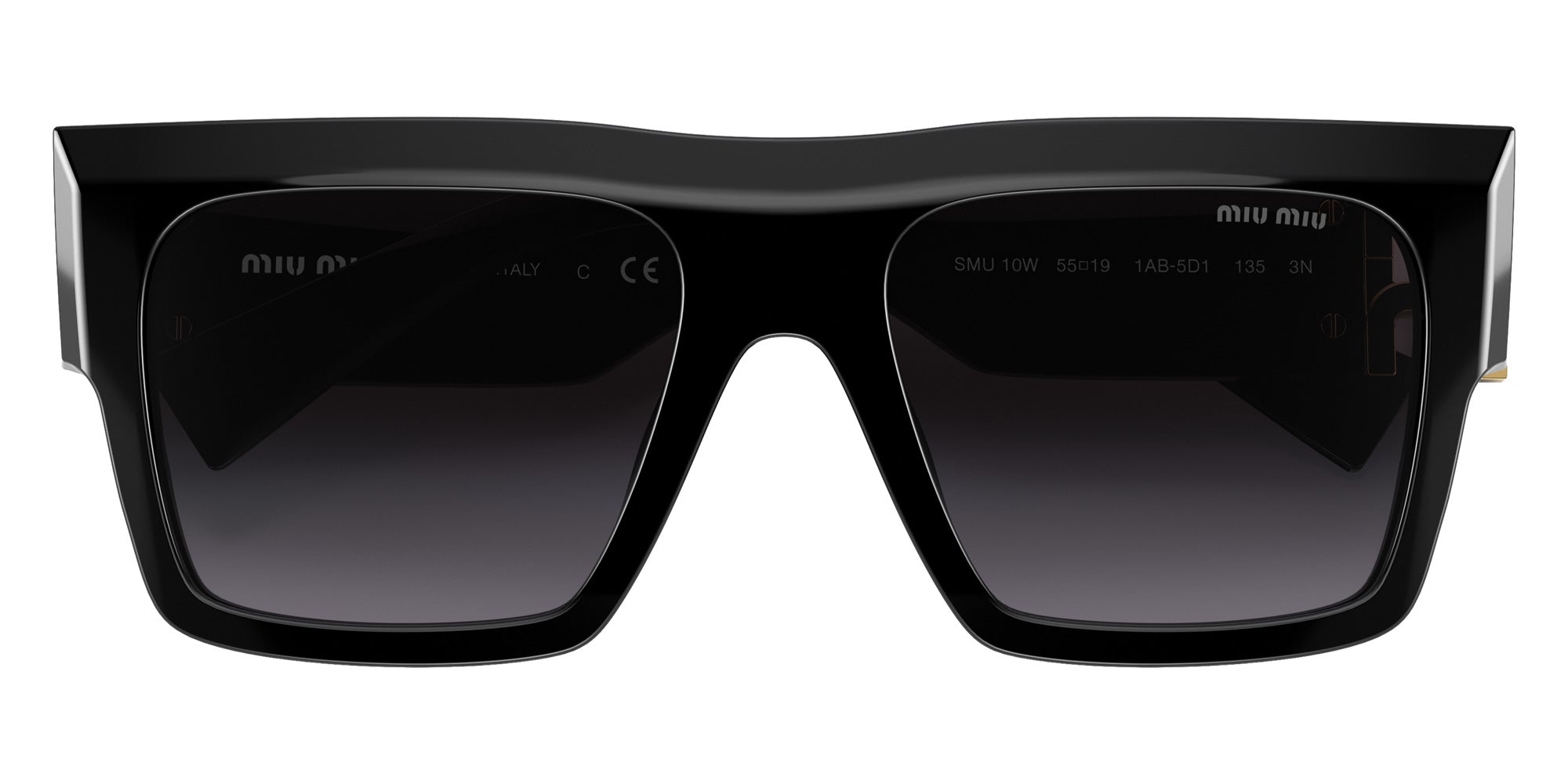 Miu Miu MU 10WS 1AB5D1 55 - Black / Gray Gradient #id:mu10ws1ab5d1_s:100120