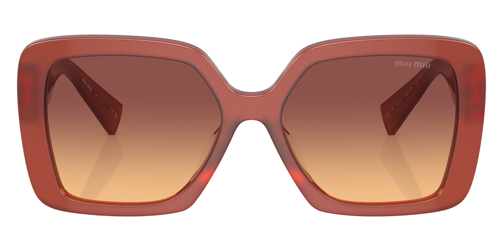 Miu Miu MU 10YS 10M07P 56 - Cognac Opal / Orange Gradient Violet #id:mu10ys10m07p_s:100100